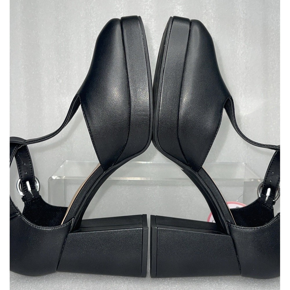 POP Worthy Black Mary Jane Chunky Platform Heeled Retro Shoe Women's Size 11 NEW - Picture 13 of 16